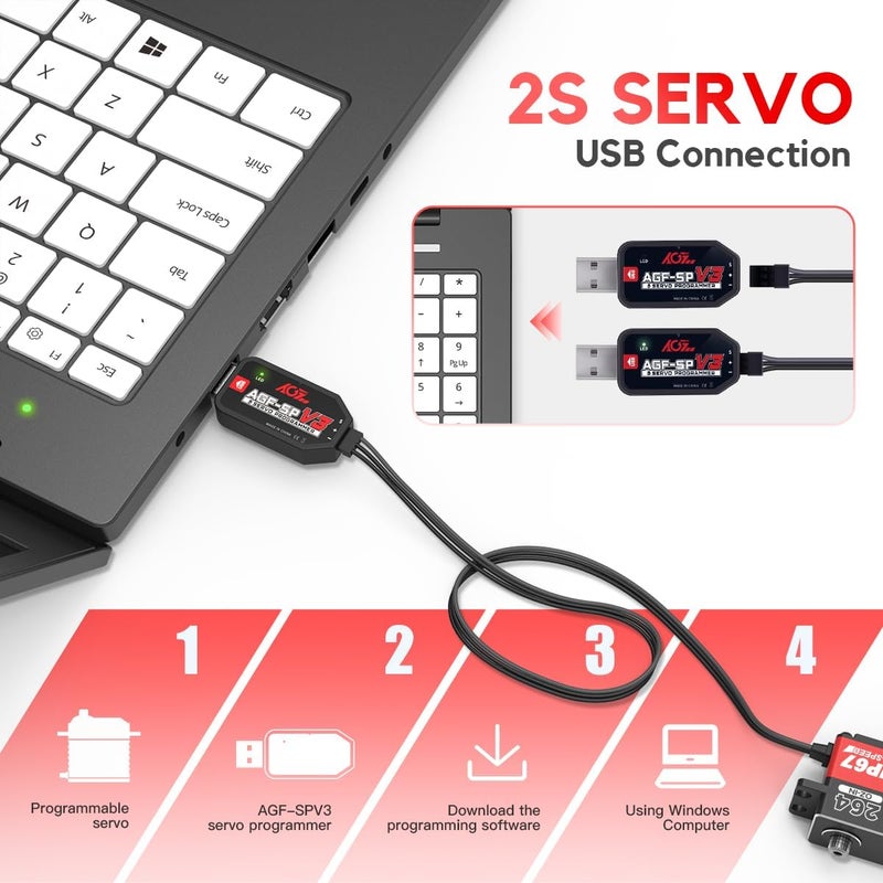 AGFRC USB Servo Programmer Card for Servos with Programmable Marked(AGF-SPV3) - Image 5